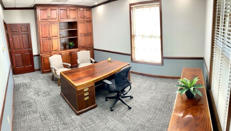 Large office with credenza