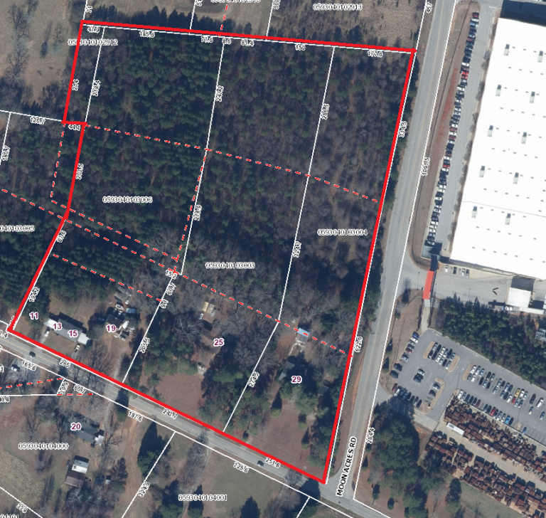 Survey-Greenville County GIS-Blakely Ave and Moon Acres Rd_13.54 Acres